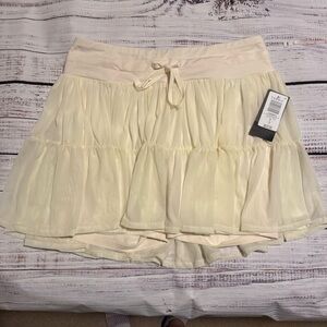 Cream Torrid Mesh Ruffle Active Skirts NWT plus size 0X